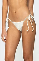 Edikted Crochet String Bikini Bottom