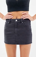 PacSun Bella Black Denim Mini Skirt