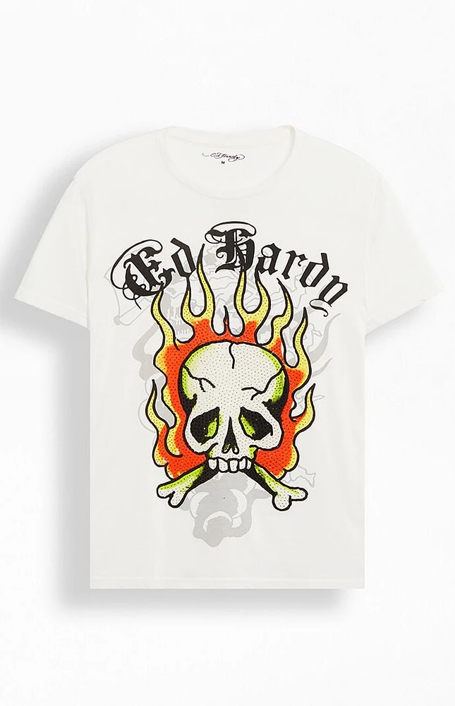 Ed Hardy Flame Skull T-Shirt