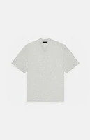 Kids Fear of God Essentials Light Heather Grey V-Neck T-Shirt