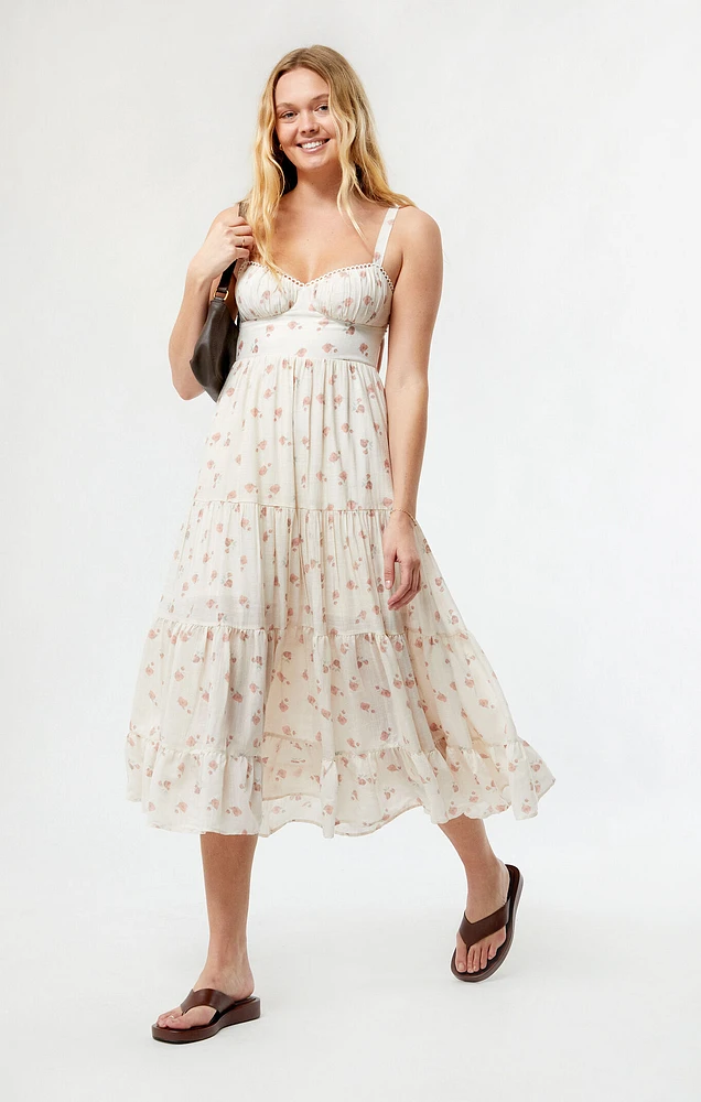 LA Hearts Tiered Maxi Dress