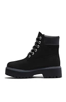 Timberland Women's Black Stone Street 6inch Lace-Up Waterproof Boots