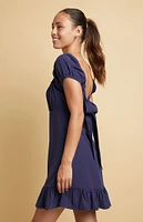 Beverly and Beck Camille Tie Back Mini Dress