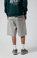 PacSun Gray Baggy Denim Shorts