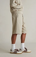 Fear of God Essentials Timber & Cloud White Basketball Fleece Sweat Shorts