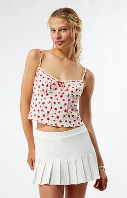 LA Hearts Pleated Mini Skort