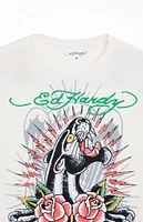 Ed Hardy Panther Roses T-Shirt