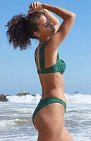 Pacsun Green Tori V High Cut Bikini Bottom