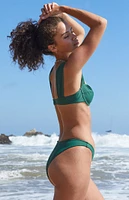 PacSun Green Tori V High Cut Bikini Bottom