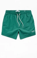Pacsun Green Collegiate 4.5" Swim Trunks