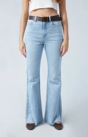 PacSun Eco Stretch Light Indigo High Waisted Flare Jeans