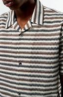 Pacsun Textured Striped Oversized Resort Camp Shirt
