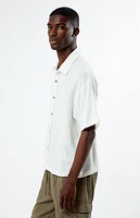 Pacsun Cream Boxy Button Down Shirt