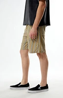 Rhythm Striped Beach Linen Shorts
