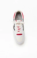 Vans Red & White Leather Lowland CC Shoes