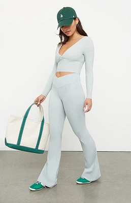 PAC 1980 WHISPER Active Crossover Flare Yoga Pants