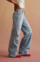 RARE DNM EDIT Light Blue Ripped Low Rise Baggy Jeans