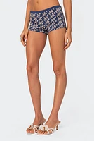 Edikted Flower Power Micro Shorts