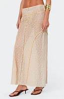 Edikted Inside Out Sheer Lace Maxi Skirt