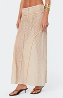 Edikted Inside Out Sheer Lace Maxi Skirt