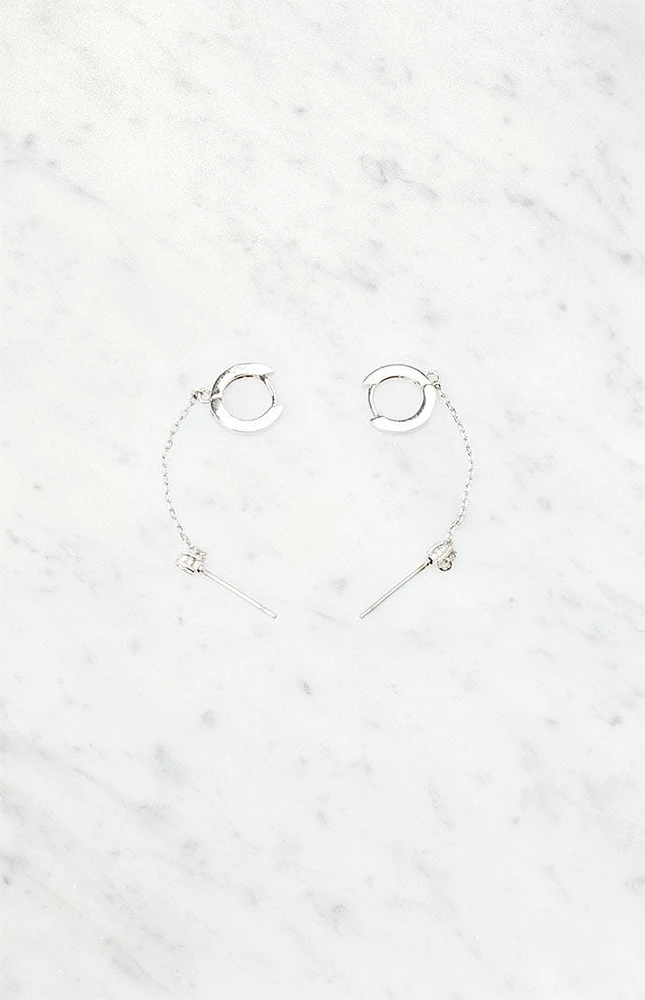 Chain & Hoop Earrings