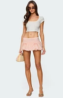Edikted Margo Bubble Mini Skort