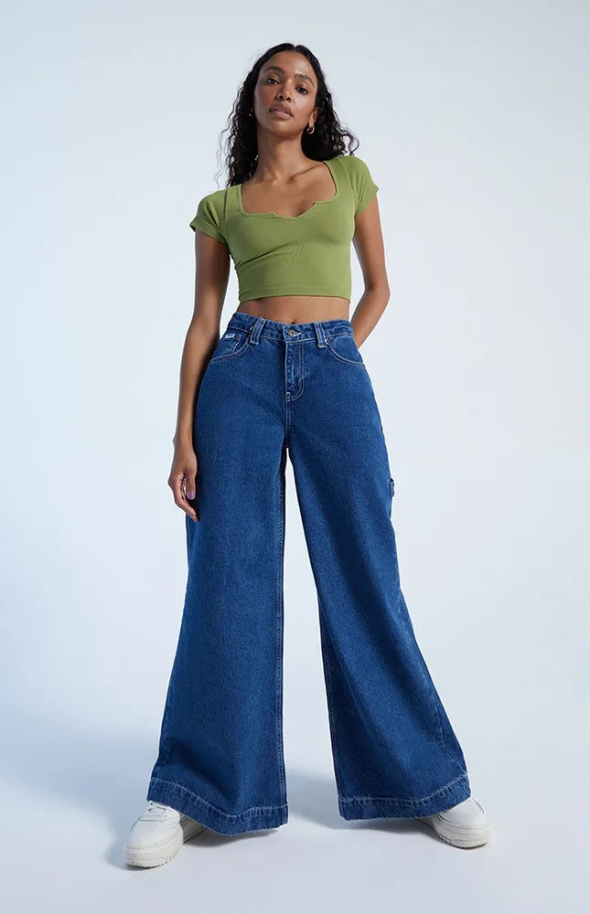 The Ragged Priest Organic Sweeper Wide Leg Jeans