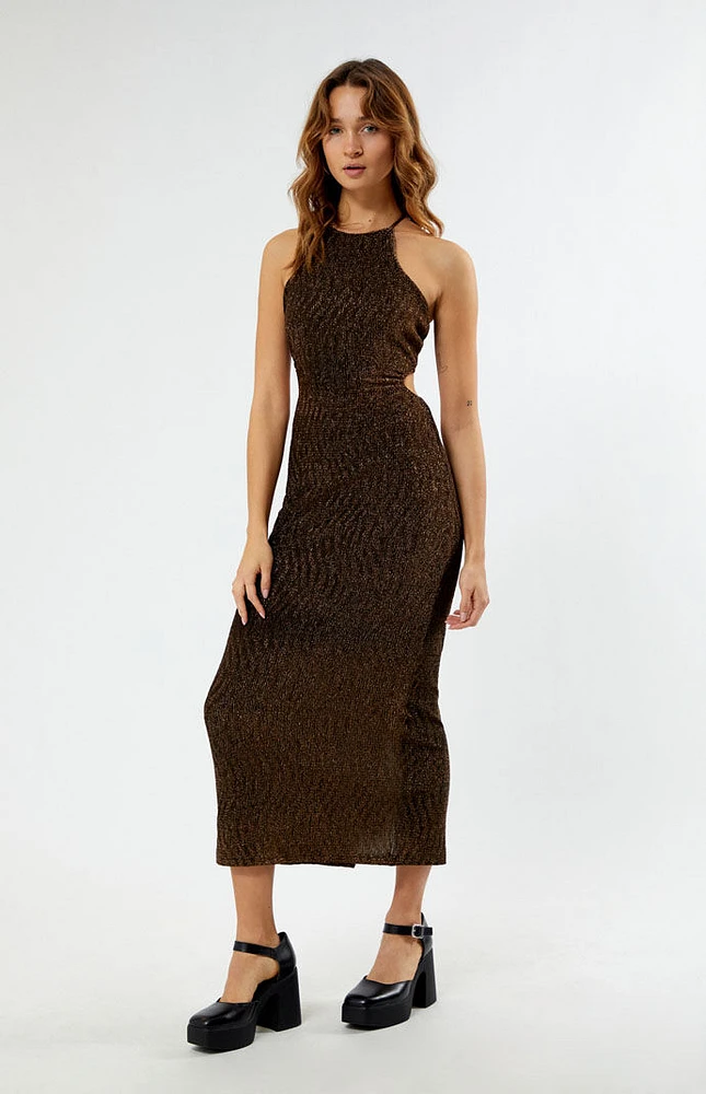 MINKPINK Alani Tie Back Midi Dress