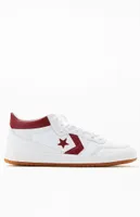 Converse White & Burgundy Fastbreak Pro Shoes