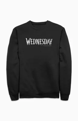 Wednesday Logo Crew Neck Sweatshirt