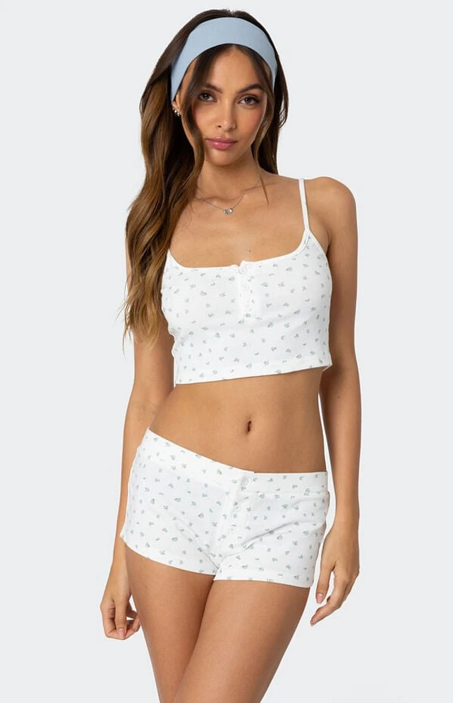 Edikted Very Berry Cropped Tank Top