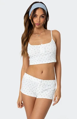 Edikted Very Berry Cropped Tank Top
