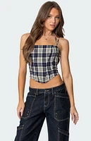 Edikted Leon Plaid Corset