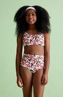 PacSun Kids Eco Strawberry Cropped Bikini Top & High Waisted Bottom Set