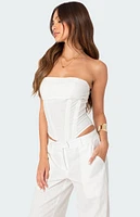 Edikted Arya Linen Look Corset