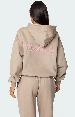 Edikted Sasha Bow Detail Hoodie