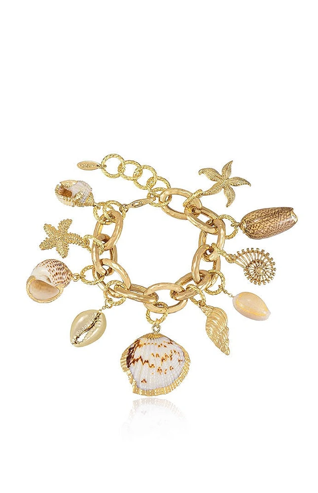 Ettika Mermaid Tears 18k Gold Plate Bracelet