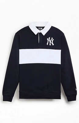 New Era NY Yankees Rugby Long Sleeve T-Shirt