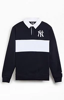 New Era NY Yankees Rugby Long Sleeve T-Shirt