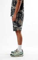 Pacsun Camo Fleece Volley Sweat Shorts