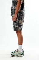 PacSun Camo Fleece Volley Sweat Shorts