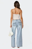 Edikted Sidonie Wide Leg Jeans