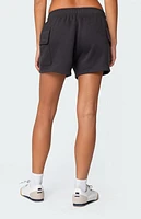 Edikted Garnet Cargo Sweat Shorts