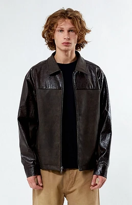 PacSun Faux Leather Textured Jacket