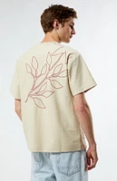 PacSun Cream Stitches Texture T-shirt