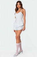 Edikted Beatrice Ruffled Romper