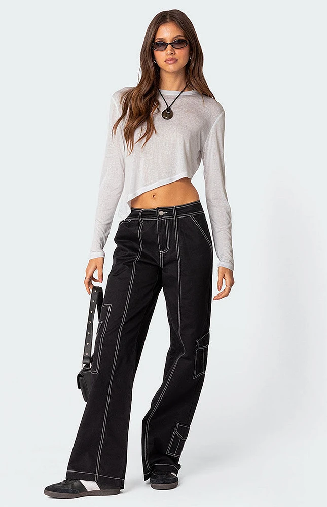 Edikted Helen Low Rise Cargo Pants