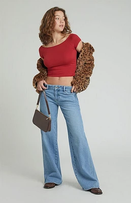 Pacsun Dark Indigo Low Rise Baggy Jeans