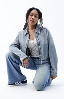 PacSun Cropped Denim Gas Jacket