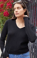 Black V Neck Sweater